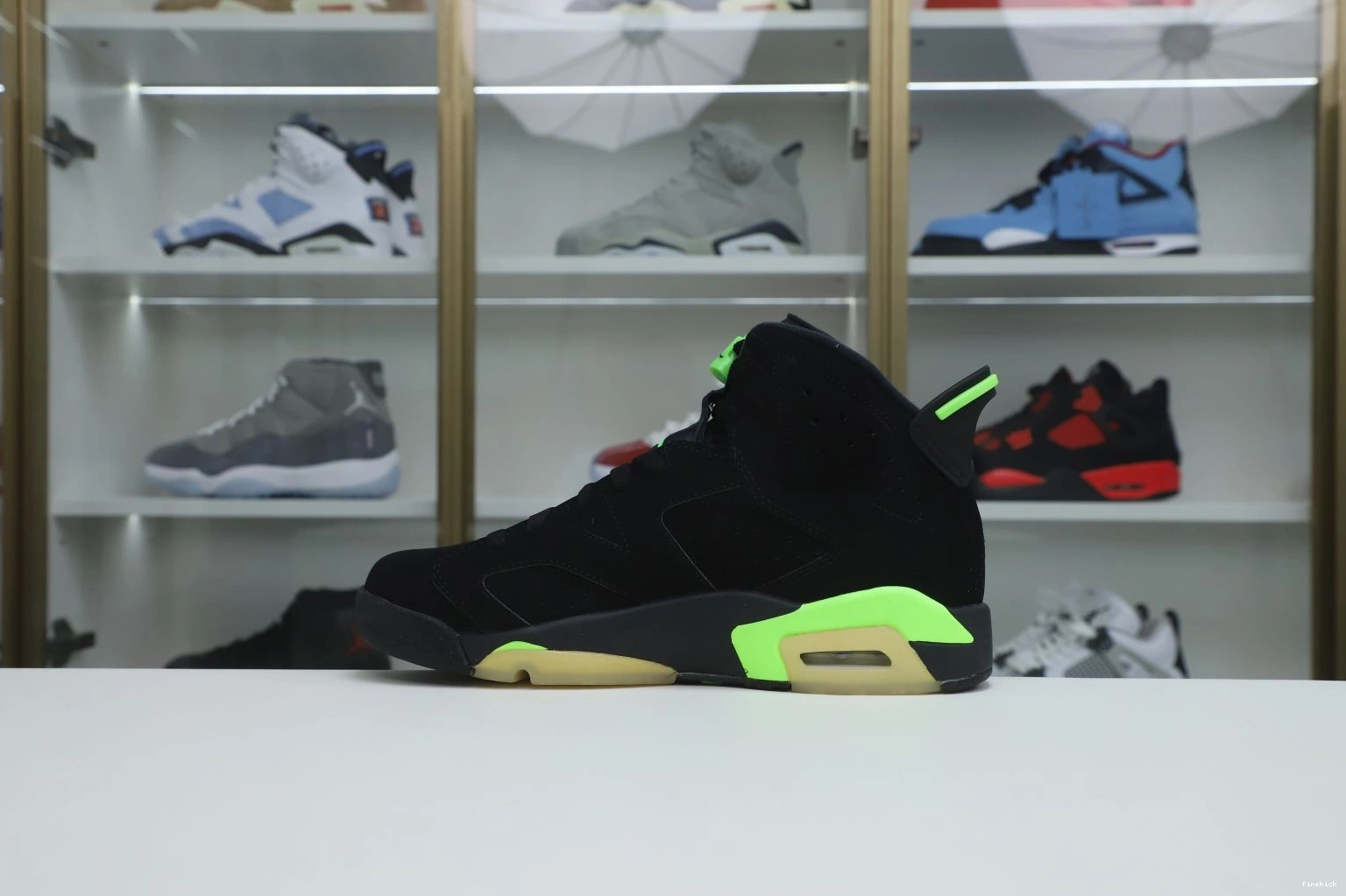 6 RETRO AIR 'ELECTRIC JORDAN GREEN' 0805